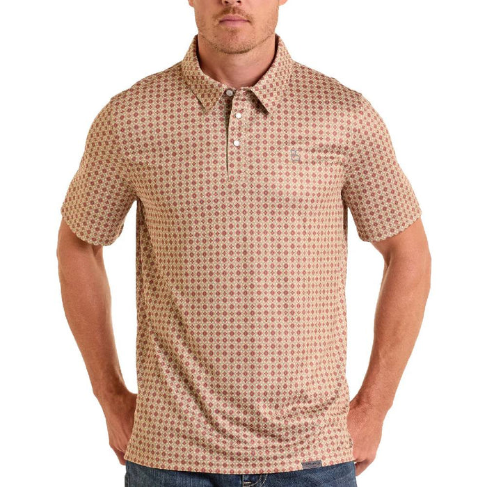 Panhandle Slim Men's Geo Print Polo Shirt - FINAL SALE MEN - Clothing - Shirts - Short Sleeve Panhandle