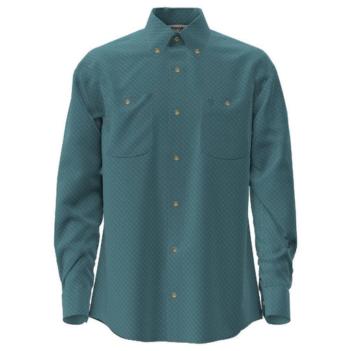 Wrangler Men's George Strait Geo Print Button Down Shirt MEN - Clothing - Shirts - Long Sleeve Wrangler