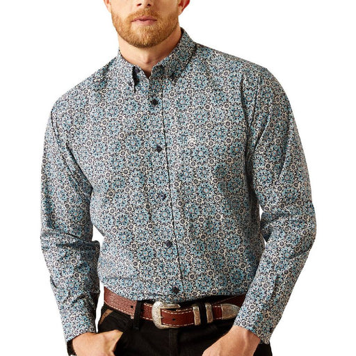 Ariat Men's Santiago Geo Print Button Down Shirt MEN - Clothing - Shirts - Long Sleeve Ariat Clothing