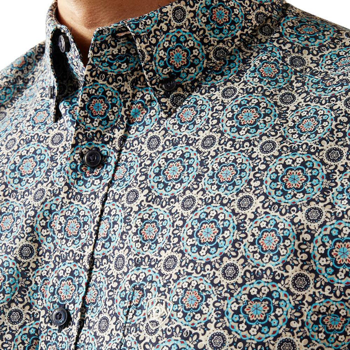 Ariat Men's Santiago Geo Print Button Down Shirt MEN - Clothing - Shirts - Long Sleeve Ariat Clothing