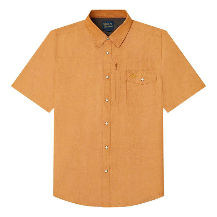 Texas Standard Western Field Pearl Snap Shirt - Burnt Orange MEN - Clothing - Shirts - Short Sleeve Texas Standard