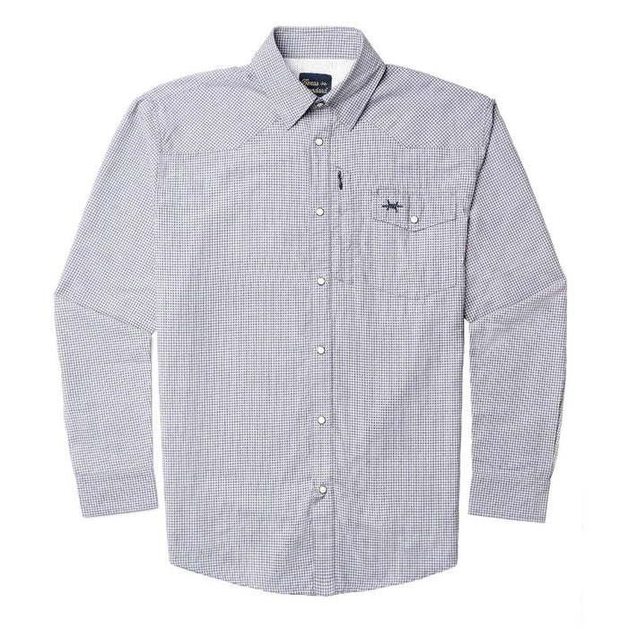 Texas Standard Western Field Pearl Snap Shirt - Lockhart Blue MEN - Clothing - Shirts - Long Sleeve Texas Standard