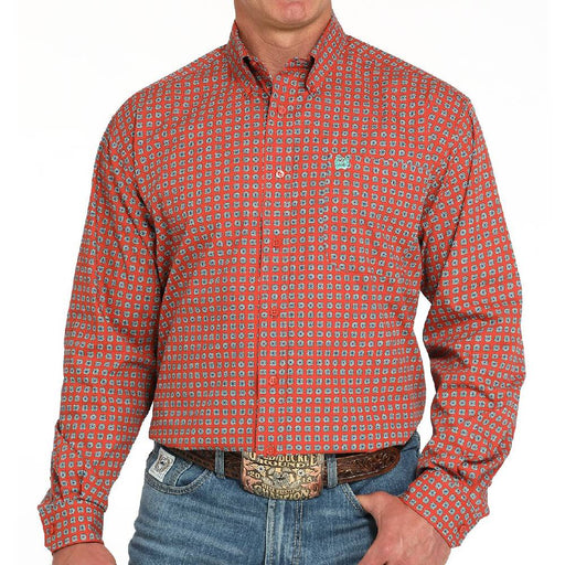 Cinch Men's Geo Print Button Down Shirt MEN - Clothing - Shirts - Long Sleeve Cinch
