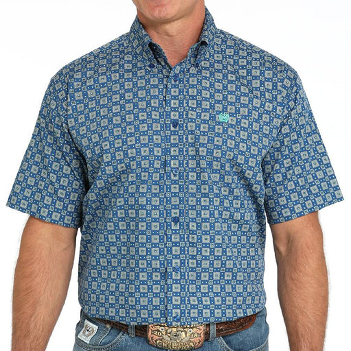 Cinch Men's Geo Print Button Down Shirt MEN - Clothing - Shirts - Short Sleeve Cinch