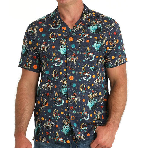 Cinch Men's Space Cowboy Camp Shirt MEN - Clothing - Shirts - Short Sleeve Cinch