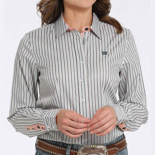 Cinch Women's Stripe Button Down Shirt WOMEN - Clothing - Tops - Long Sleeved Cinch
