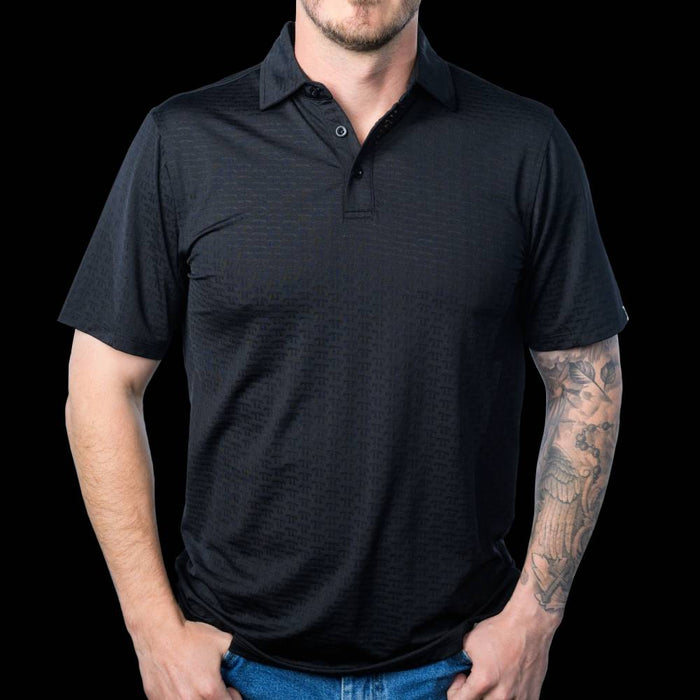 Ferrell Brand Black Polo Shirt MEN - Clothing - Shirts - Short Sleeve Ferrell Brand