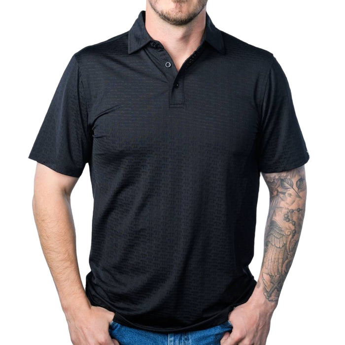 Ferrell Brand Black Polo Shirt MEN - Clothing - Shirts - Short Sleeve Ferrell Brand