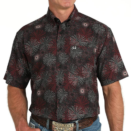 Cinch Men's Arenaflex Geo Fireworks Button Down Shirt MEN - Clothing - Shirts - Short Sleeve Cinch