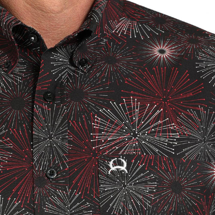 Cinch Men's Arenaflex Geo Fireworks Button Down Shirt MEN - Clothing - Shirts - Short Sleeve Cinch