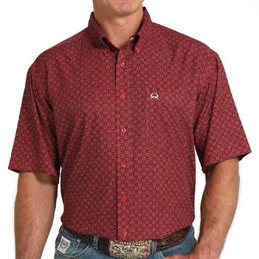 Cinch Men's Arenaflex Geo Print Button Down Shirt MEN - Clothing - Shirts - Short Sleeve Cinch