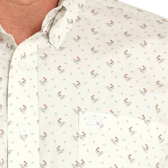 Cinch Men's Rooster Print Button Down Shirt MEN - Clothing - Shirts - Long Sleeve Cinch