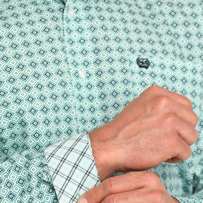 Cinch Men's Geo Print Button Down Shirt MEN - Clothing - Shirts - Long Sleeve Cinch