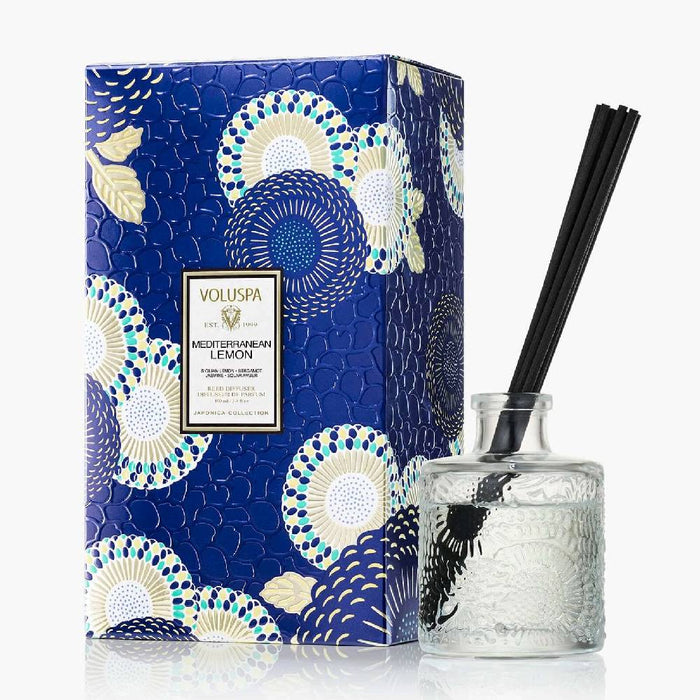 Voluspa Mediterranean Lemon Reed Diffuser HOME & GIFTS - Home Decor - Candles + Diffusers Voluspa