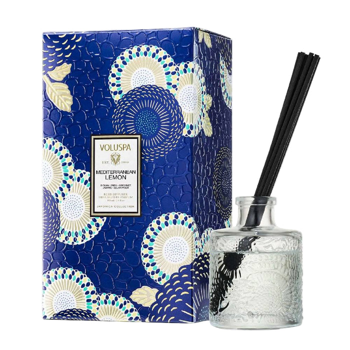Voluspa Mediterranean Lemon Reed Diffuser HOME & GIFTS - Home Decor - Candles + Diffusers Voluspa