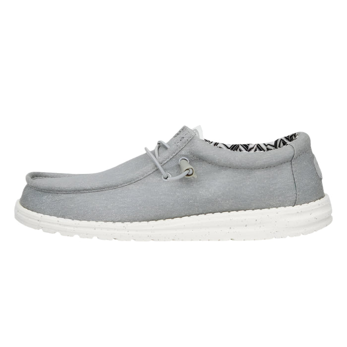 Hey Dude Wally Stretch Canvas - Light Grey MEN - Footwear - Casual Shoes Hey Dude