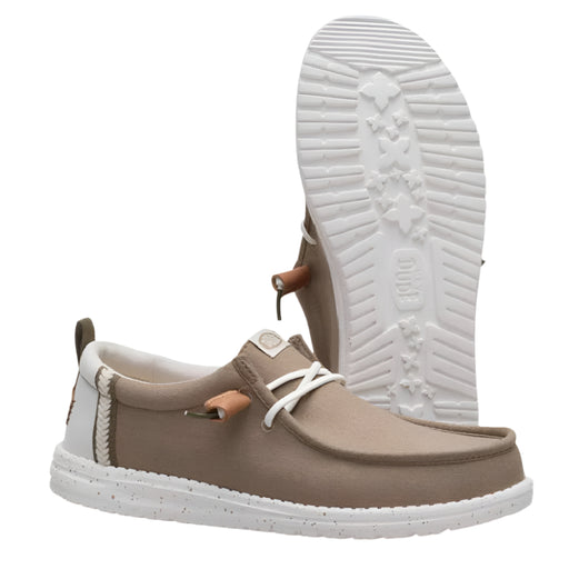 Hey Dude Wally Craft Linen - Timber/Silver Birch MEN - Footwear - Casual Shoes Hey Dude