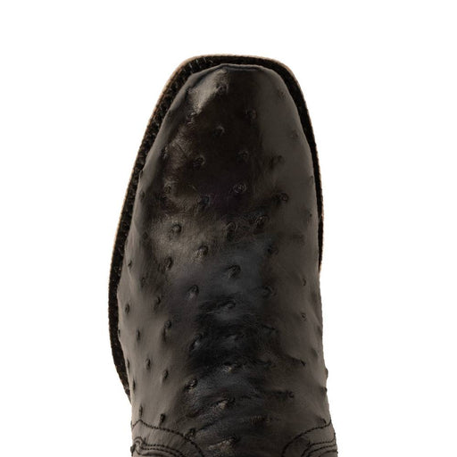 R. Watson Women's Black Full Quill Ostrich Cutter Toe Boot WOMEN - Footwear - Boots - Exotic Boots R Watson