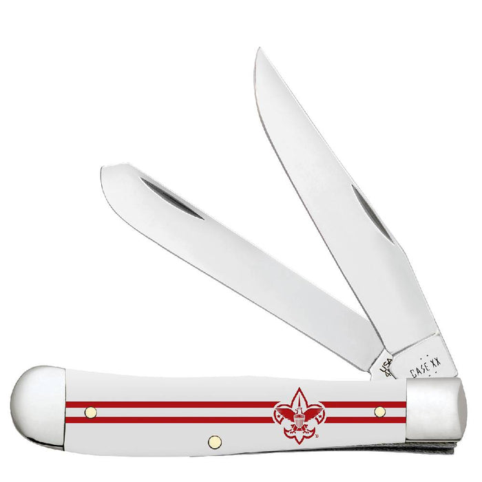 Case Scouting America White Smooth Trapper Knives W.R. Case