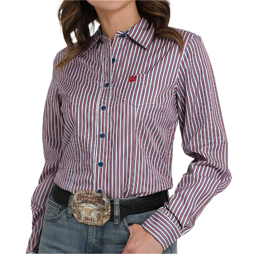 Cinch Women's Stripe Button Down Shirt WOMEN - Clothing - Tops - Long Sleeved Cinch