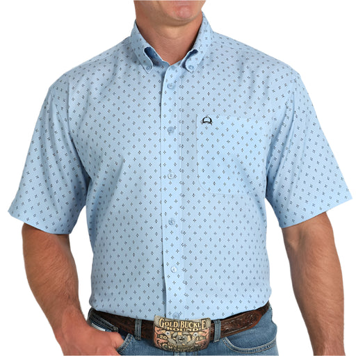 Cinch Men's Geo Print Arenaflex Button Down Shirt MEN - Clothing - Shirts - Short Sleeve Cinch