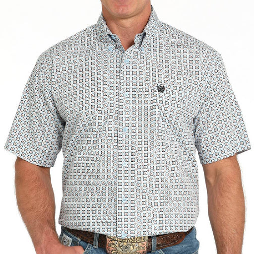 Cinch Men's Geo Print Button Down Shirt MEN - Clothing - Shirts - Short Sleeve Cinch