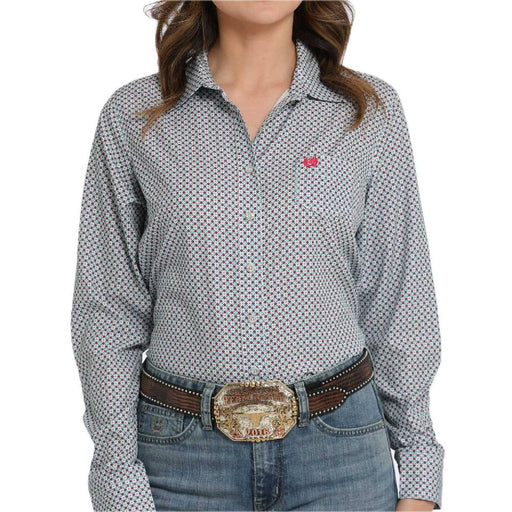 Cinch Men's Arenaflex Geo Print Button Down Shirt WOMEN - Clothing - Tops - Long Sleeved Cinch
