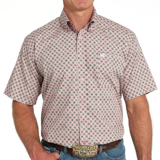 Cinch Men's Geo Print Button Down Shirt MEN - Clothing - Shirts - Short Sleeve Cinch