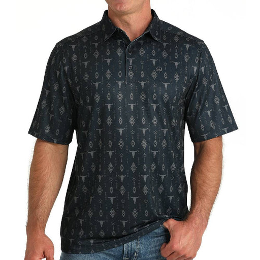 Cinch Men's Southwest Steer Arenaflex Polo Shirt MEN - Clothing - Shirts - Short Sleeve Cinch