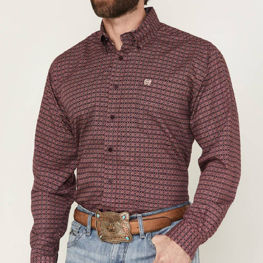 Cinch Men's Geo Print Button Down Shirt MEN - Clothing - Shirts - Long Sleeve Cinch