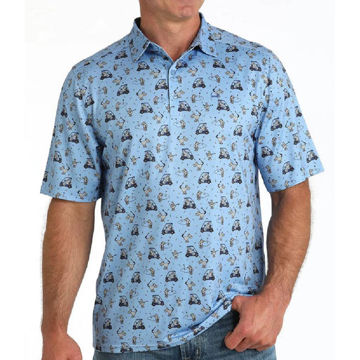 Cinch Men's Arenaflex Golf Print Polo Shirt MEN - Clothing - Shirts - Short Sleeve Cinch