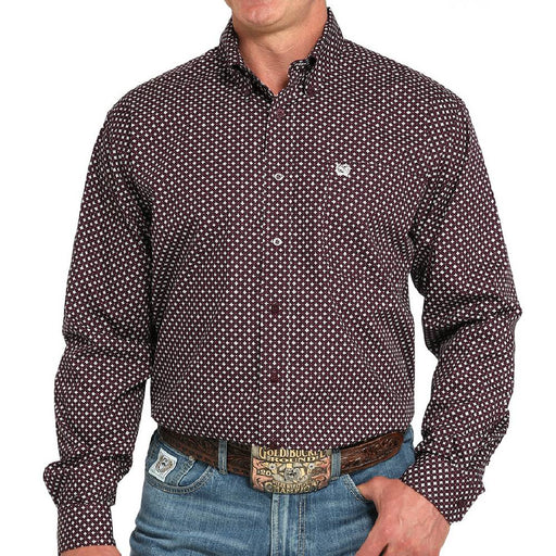 Cinch Men's Geo Print Button Down Shirt MEN - Clothing - Shirts - Long Sleeve Cinch