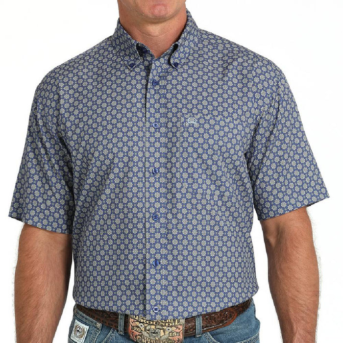 Cinch Men's Arenaflex Geo Print Button Down Shirt MEN - Clothing - Shirts - Short Sleeve Cinch