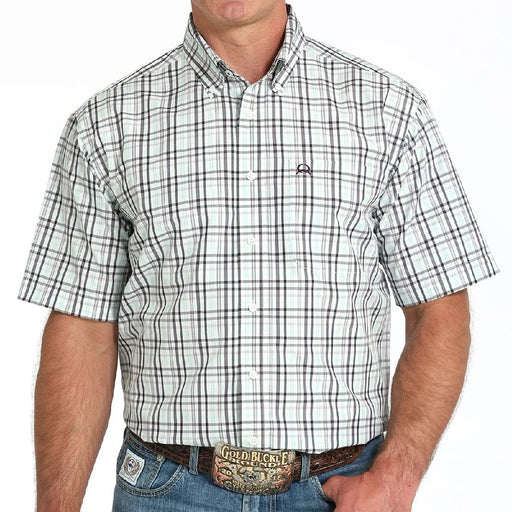 Cinch Men's Arenaflex Plaid Button Down Shirt MEN - Clothing - Shirts - Short Sleeve Cinch