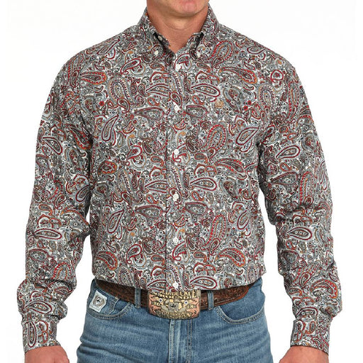 Cinch Men's Paisley Print Button Down Shirt MEN - Clothing - Shirts - Long Sleeve Cinch