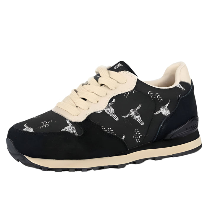 Roper Women's Giddyup Longhorn Jogger Shoe - Black WOMEN - Footwear - Sneakers & Athletic Roper Apparel & Footwear