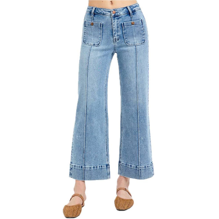 Risen High Rise Crop Wide Leg Jean WOMEN - Clothing - Jeans Risen Jeans