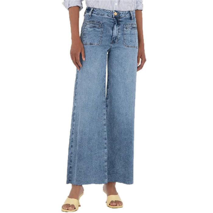 Kut Meg High Rise Wide Leg Patch Pocket Jean WOMEN - Clothing - Jeans Kut from the Kloth