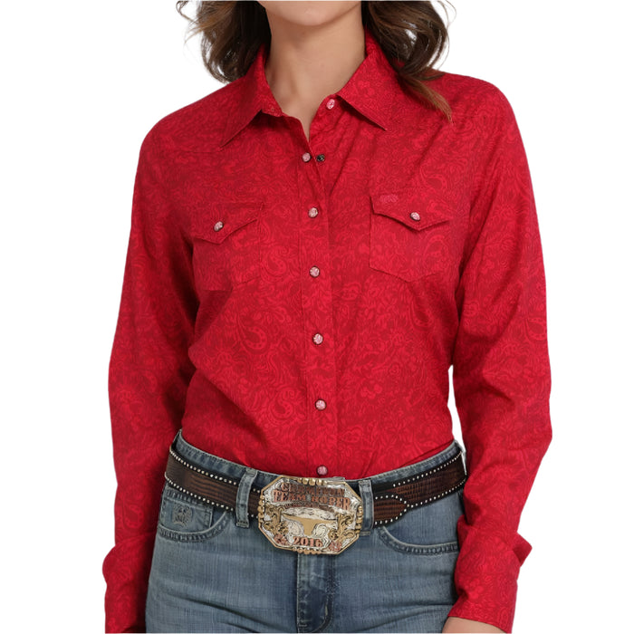 * Cinch Women's Arenaflex Paisley Pearl Snap Shirt - FINAL SALE WOMEN - Clothing - Tops - Long Sleeved Cinch