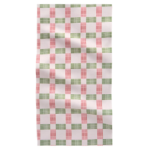Be Merry Plaid Bar Towel HOME & GIFTS - Tabletop + Kitchen - Kitchen Decor Geometry