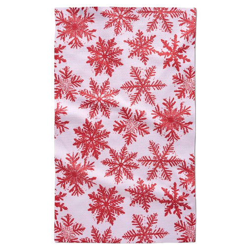 Snowy Days Red Tea Towel HOME & GIFTS - Tabletop + Kitchen - Kitchen Decor Geometry