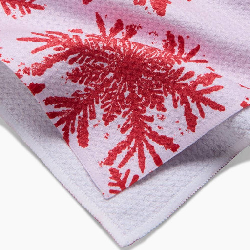Snowy Days Red Tea Towel HOME & GIFTS - Tabletop + Kitchen - Kitchen Decor Geometry