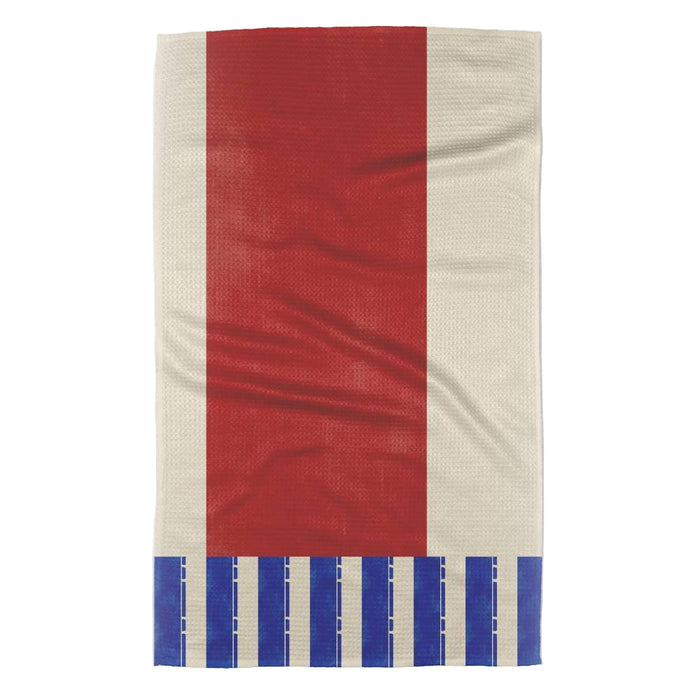 Striped Heart Red Tea Towel HOME & GIFTS - Tabletop + Kitchen - Kitchen Decor Geometry