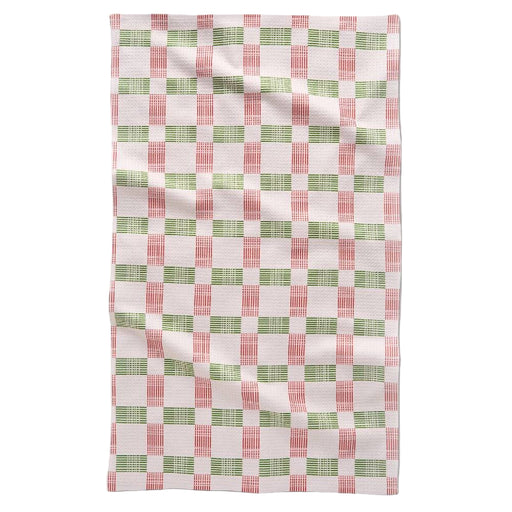 Be Merry Plaid Tea Towel HOME & GIFTS - Tabletop + Kitchen - Kitchen Decor Geometry