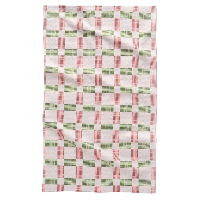 Be Merry Plaid Tea Towel HOME & GIFTS - Tabletop + Kitchen - Kitchen Decor Geometry