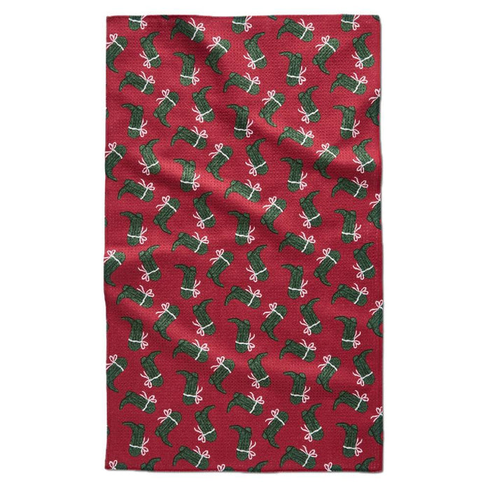 Merry Boots Tea Towel HOME & GIFTS - Tabletop + Kitchen - Kitchen Decor Geometry