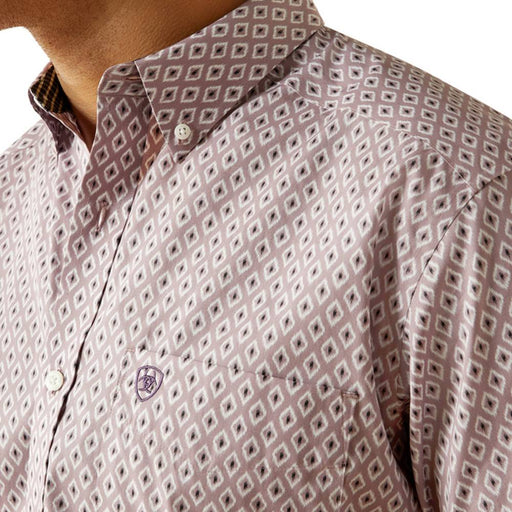 Ariat Men's Rafael Wrinkle Free Lilac Print Button Down Shirt MEN - Clothing - Shirts - Short Sleeve Ariat Clothing