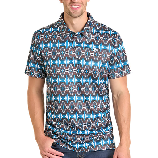 Rock & Roll Denim Men's Aztec Print Polo Shirt MEN - Clothing - Shirts - Short Sleeve Panhandle