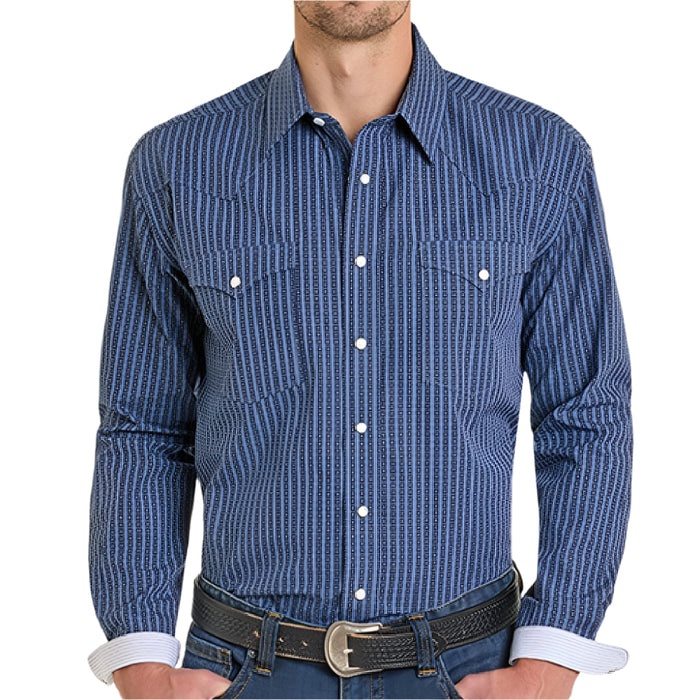 Panhandle Slim Men's Stripe Pearl Snap Western Shirt MEN - Clothing - Shirts - Long Sleeve Panhandle