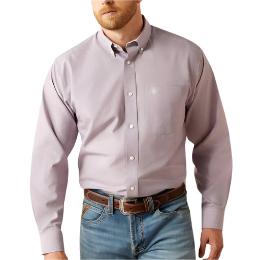 Ariat Men's Wrinkle Free Solid Lilac Button Down Shirt MEN - Clothing - Shirts - Long Sleeve Ariat Clothing